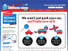 Tablet Screenshot of hobartairparking.com.au